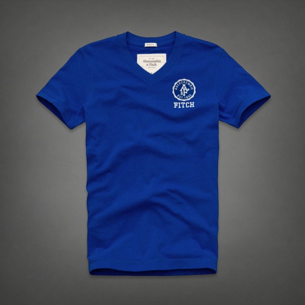 Abercrombie Fitch Hombres cuello en V Corto Remera AF5578